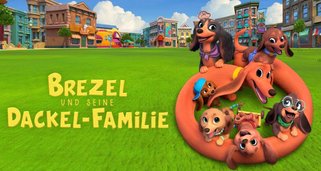 Brezel und seine Dackel-Familie