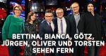 Bettina, Bianca, Götz, Jürgen, Oliver und Torsten sehen fern